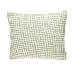 Kussen linnen Woven Dewgreen/offwhite