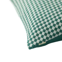 Kussen linnen Woven Seablue/offwhite
