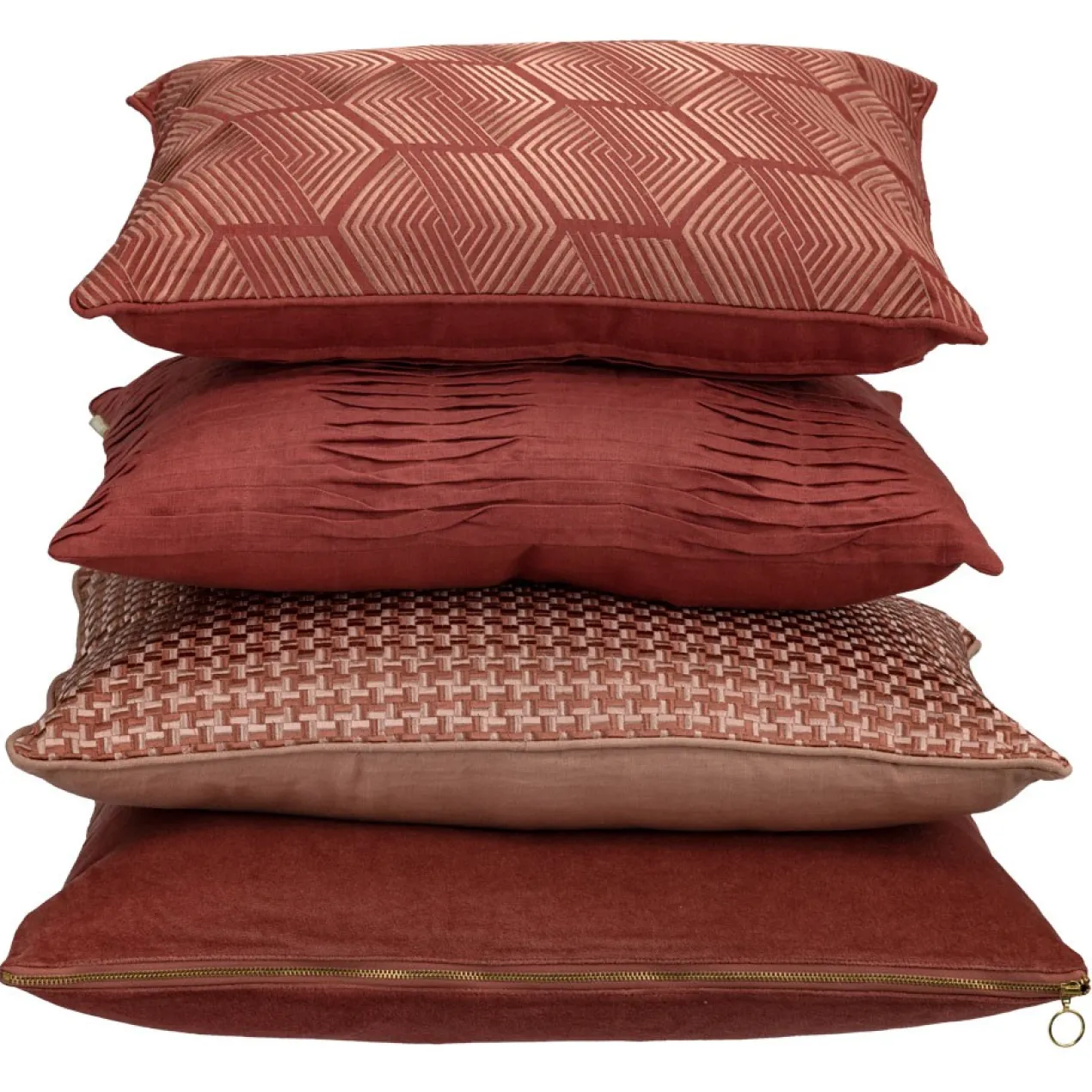 Kussen Richstitch linnen champagne