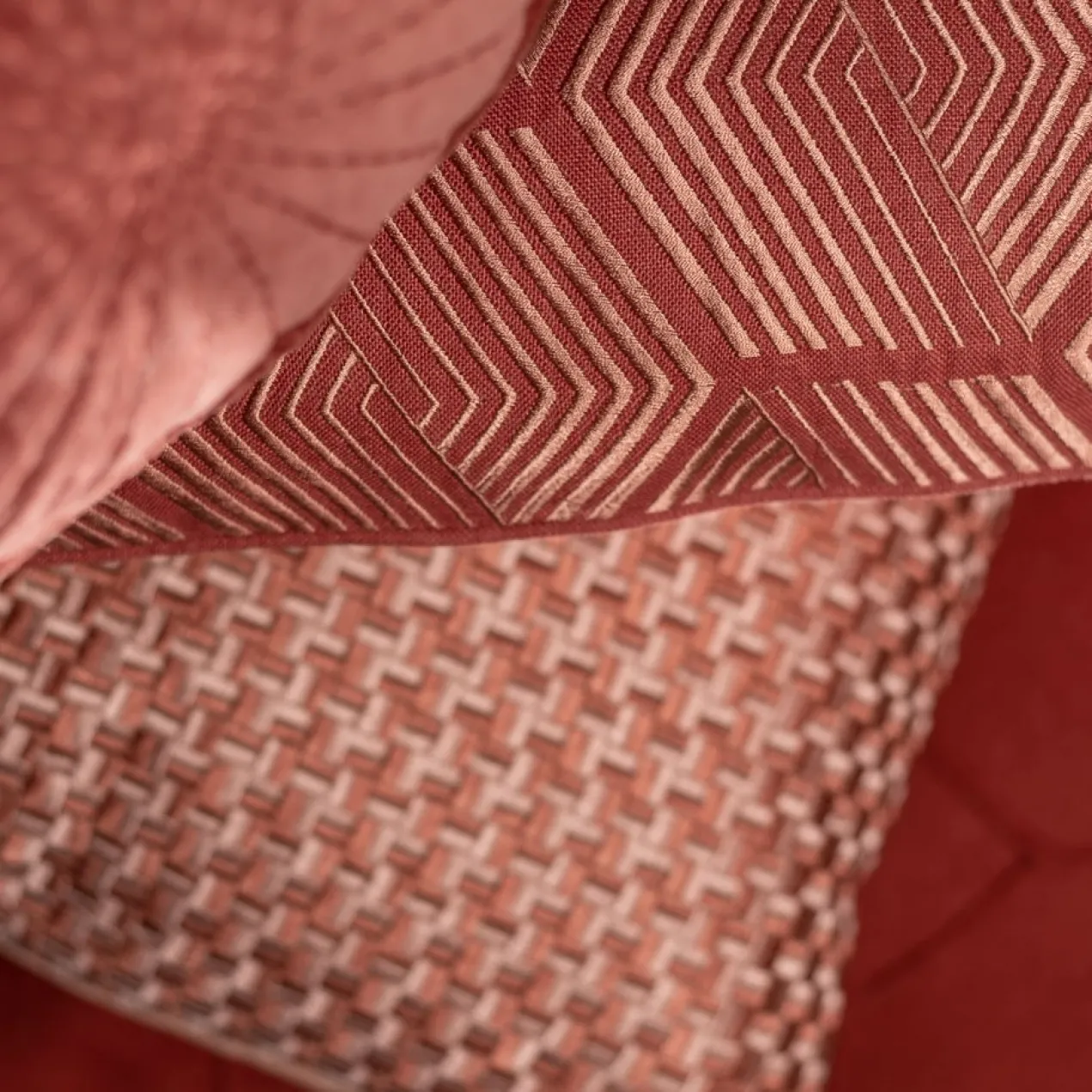 Kussen Richstitch linnen champagne