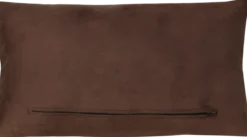 Kussen ruit suède d.choco 57x35cm