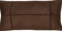 Kussen ruit suède d.choco 57x35cm
