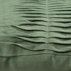 Kussen Small wave linnen old green