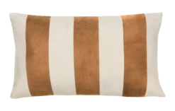 Kussen suéde streep mocha mousse zand rh
