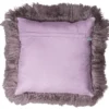 Kussen Tibetaans Schapenvacht 45x45 cm Paars
