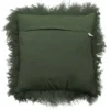 Kussen Tibetaans Schapenvacht 45x45 cm Groen