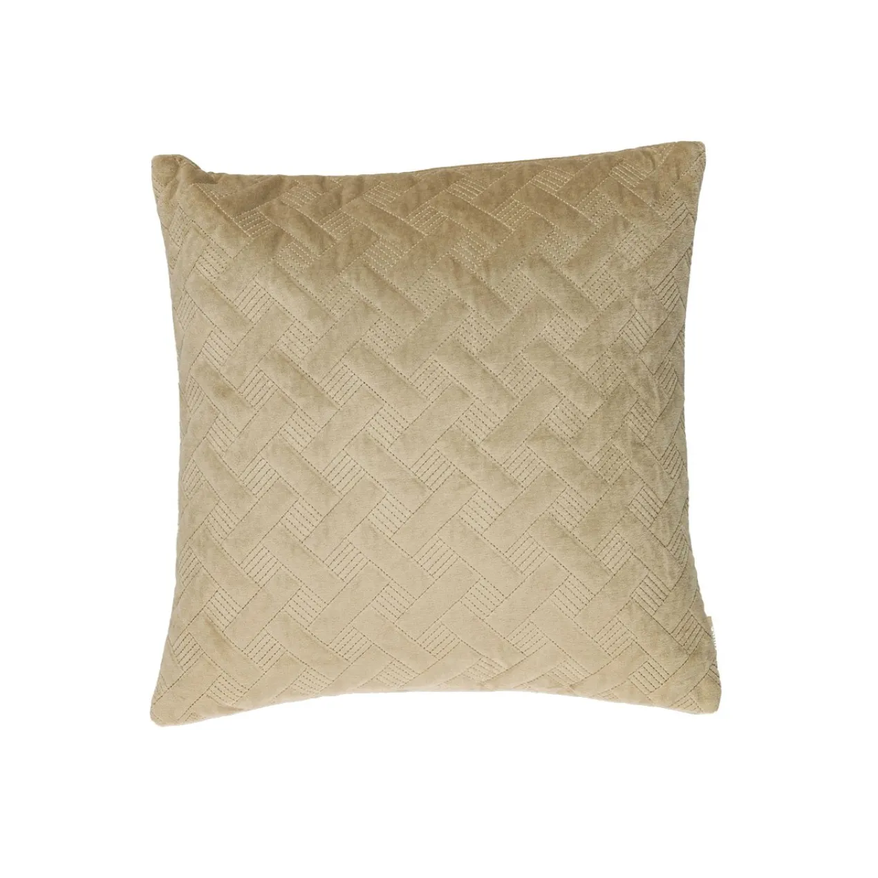 Kussen velours Grids Champagne
