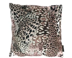 Kussen velvet panterprint 45 x 45cm