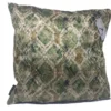 Kussen velvet wilde slangenhuid Kussen velvet slangenhuid 45 x 45 cm groen