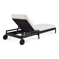 Kussen voor teak Jack adjustable lounger zwart - off white