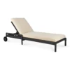 Kussen voor teak Jack adjustable lounger zwart - naturel