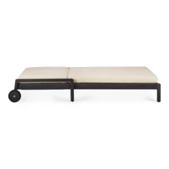 Kussen voor teak Jack adjustable lounger zwart - naturel