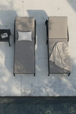 Kussen voor teak Jack adjustable lounger zwart - naturel