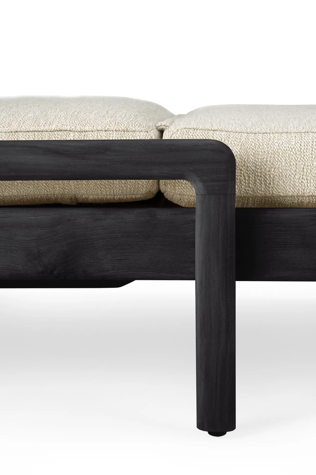 Kussen voor teak Jack adjustable lounger zwart - naturel