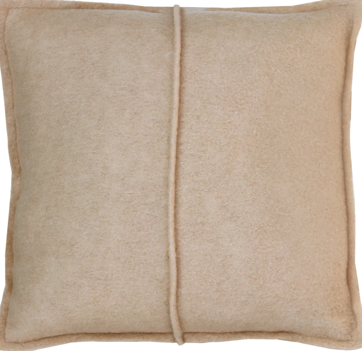 Kussen wol licht camel 47x47