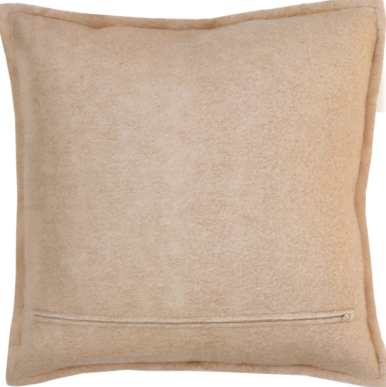 Kussen wol licht camel 47x47