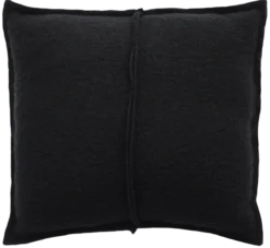kussen wol zwart 45x45cm