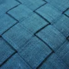 Kussen Woven linnen brightblue