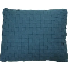 Kussen Woven linnen brightblue