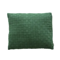 Kussen Woven linnen forrestgreen