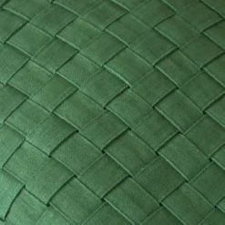 Kussen Woven linnen forrestgreen