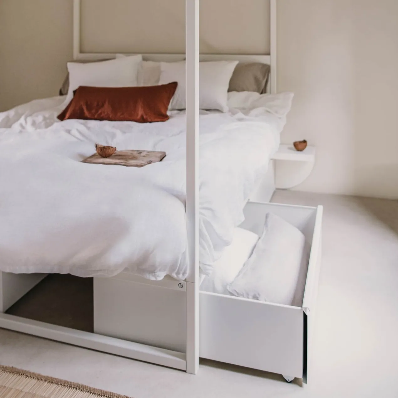 Lade voor bedframe °01 en °02 | Wit voor 180 x 200 cm (per stuk)
