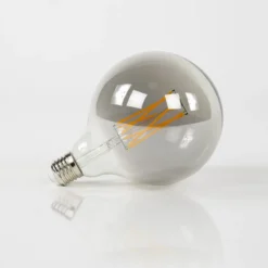 Lamp D - LED lichtbron filament Bol Ø12,5 Amber