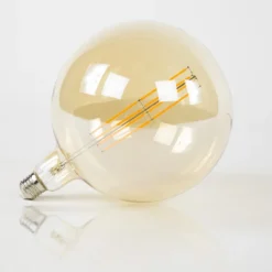 Lamp E - LED filament bol Ø20 Amber