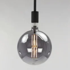Lamp E - LED filament bol Ø20 Grijs