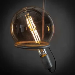 Lamp E - LED filament bol Ø20 Grijs