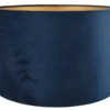 Lampenkap Alice blauw op goud 40x40x25cm