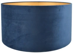 Lampenkap Alice blauw op goud 50x50x25cm