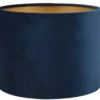 Lampenkap Alice blauw op goud 20x20x15cm