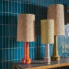 Lampenkap Jute Cilinder jade groen