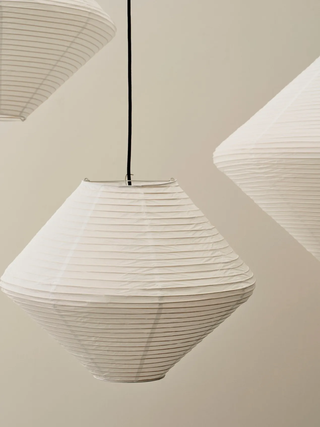 Lampenkap Paper Shade Diamond classic white Ø80 cm