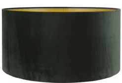 Lampenkap San Remo velours (Zwart) Lampenkap San Remo zwart velours 50x50x25cm
