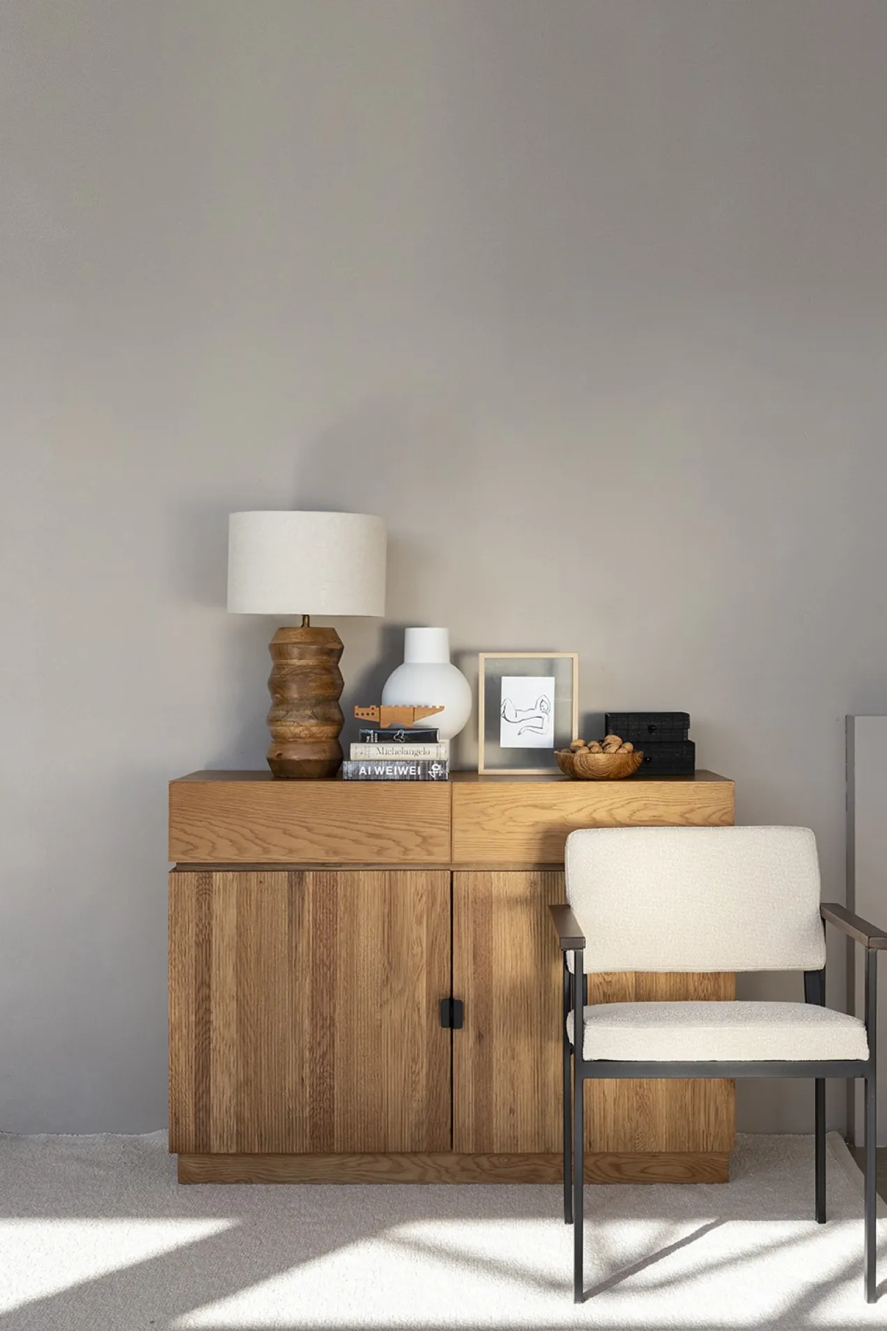 Lampvoet Diego hout