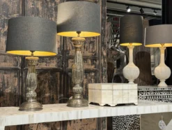 Lampvoet wit metaal uniek