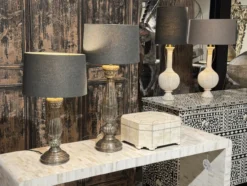 Lamp voet wit metaal uniek