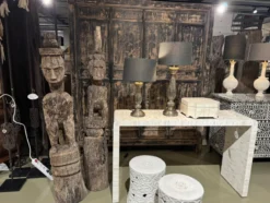 Lamp voet wit metaal uniek