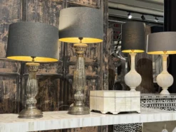 Lamp voet wit metaal uniek