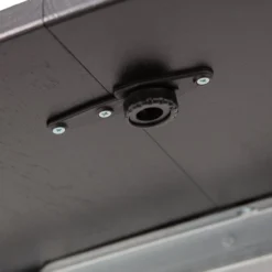 Lange jan uitschuifbare eettafel rond eiken blacknight [fsc]