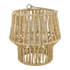 Lantern paper rope natural