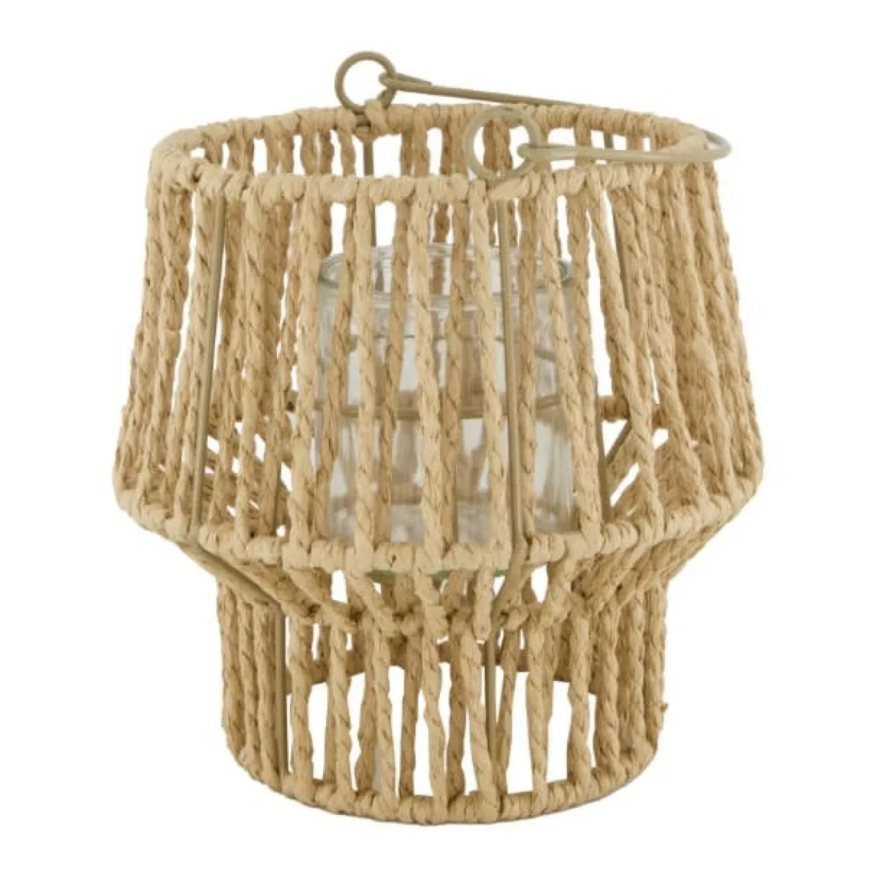 Lantern paper rope natural
