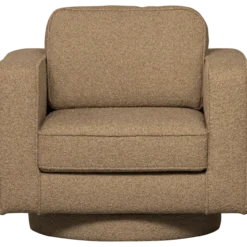 Lazy draaifauteuil boucle bruin