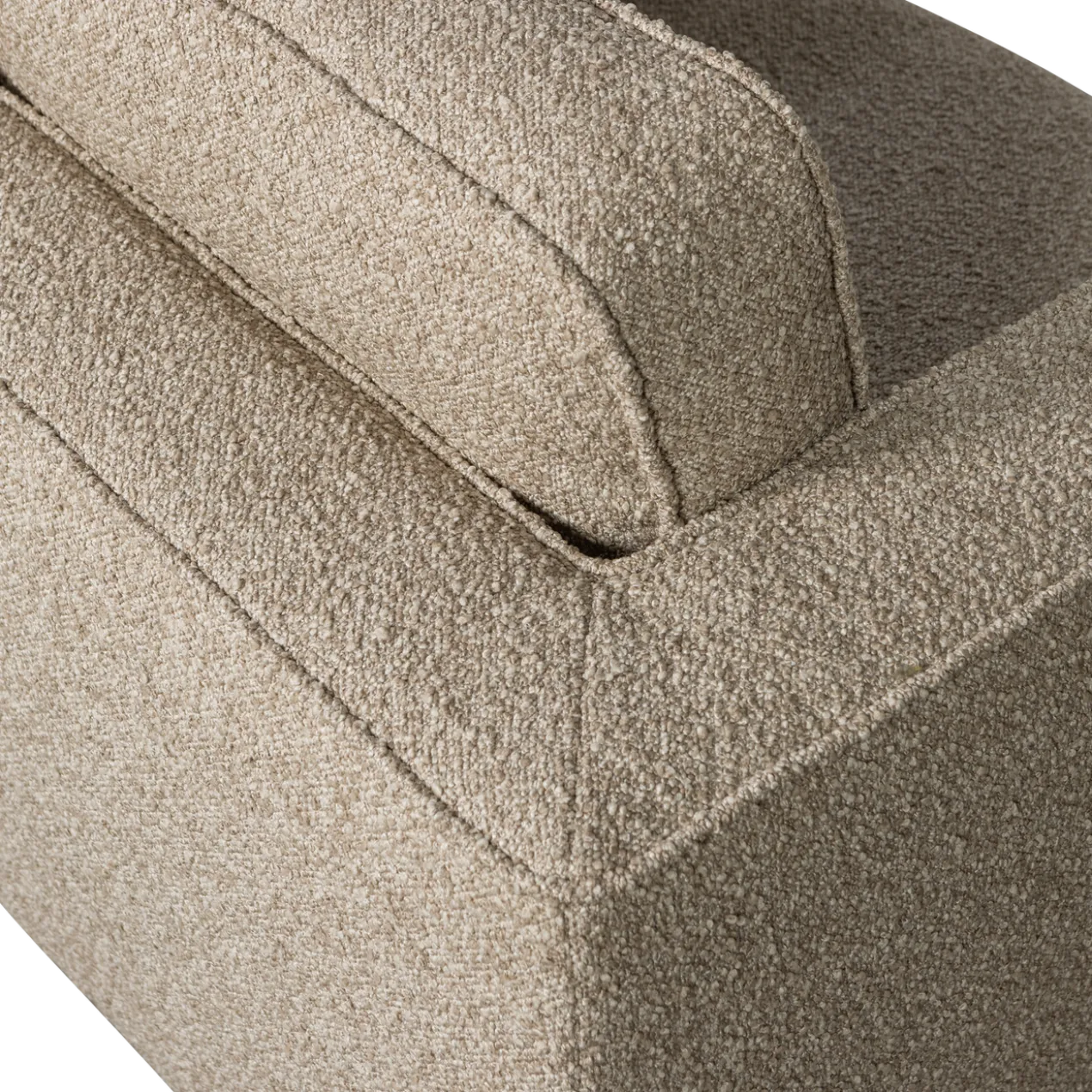 Lazy draaifauteuil boucle zand