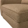 Lazy 1-zits element met arm links boucle bruin