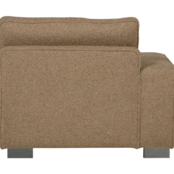 Lazy 1-zits element met arm links boucle bruin