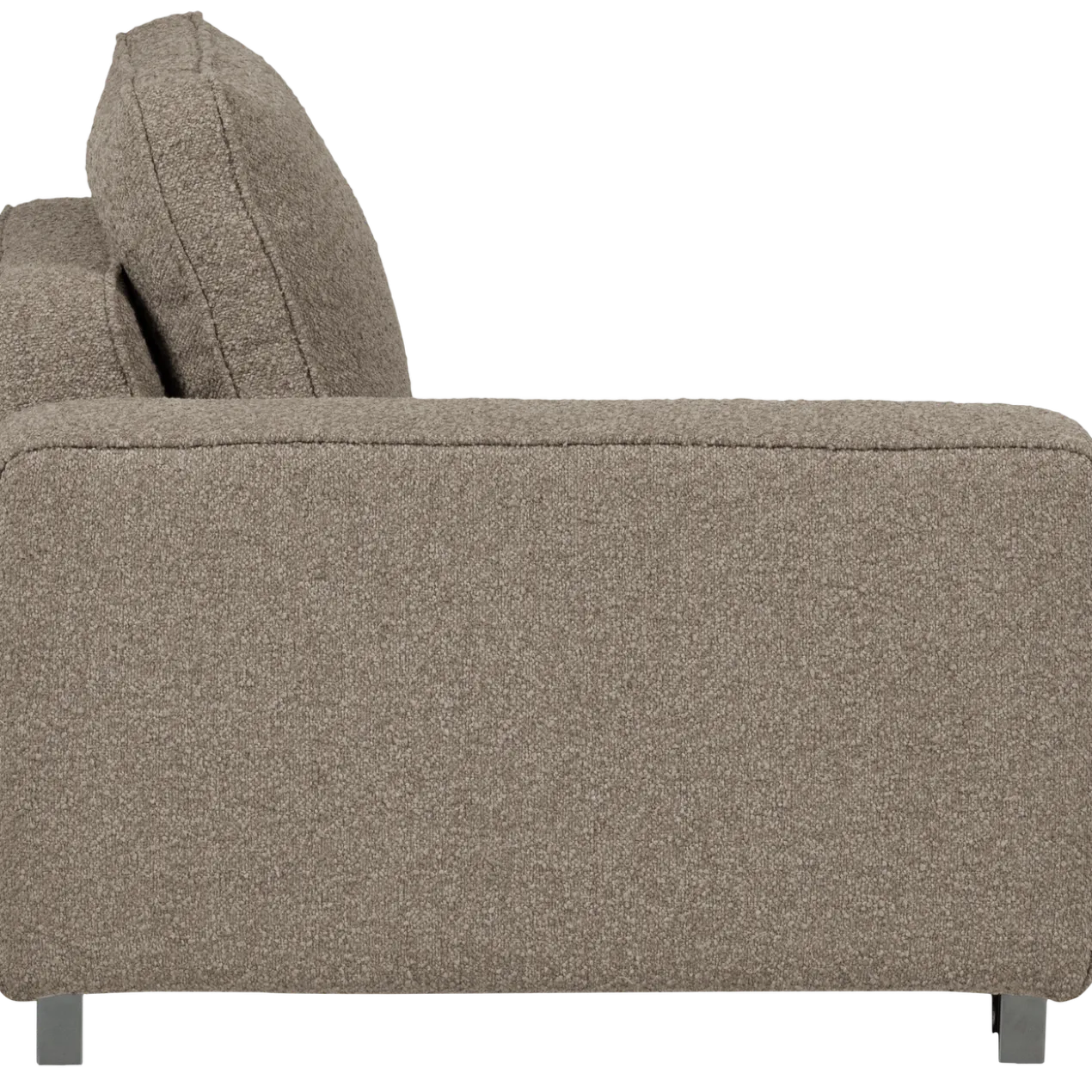 Lazy 1-zits element met arm links boucle zand