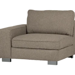 Lazy 1-zits element met arm links boucle zand